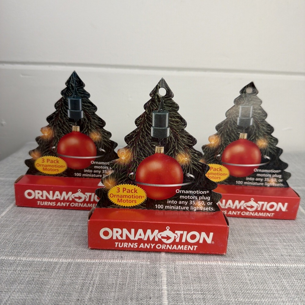 3 Packs Noma Ornamotion Rotating Motor Christmas Ornament Motors Vintage 9 Total